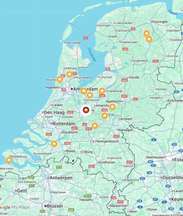 Plattegrond naar DNA Makelaars in Soest