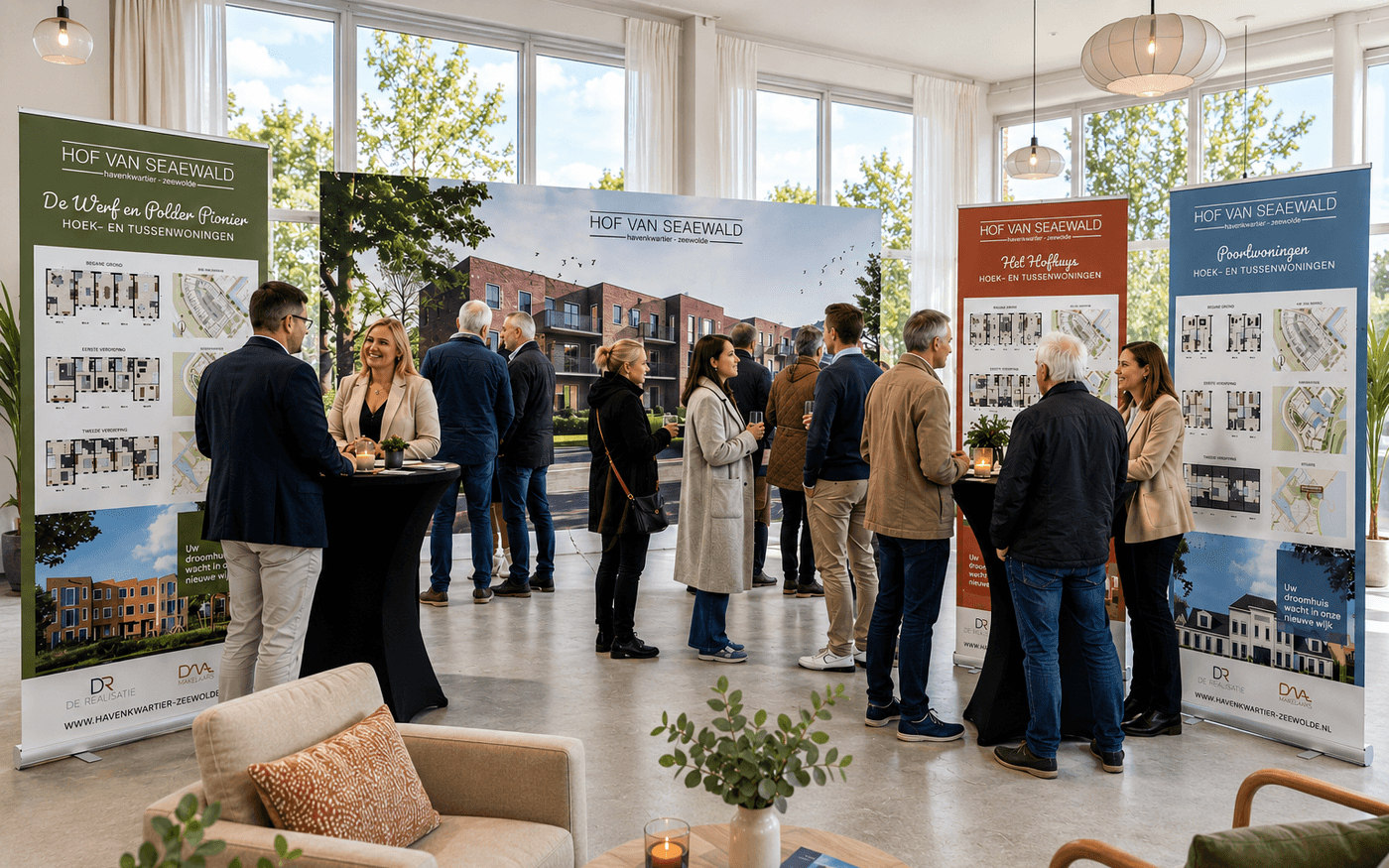 Start verkoop van een nieuwbouwproject