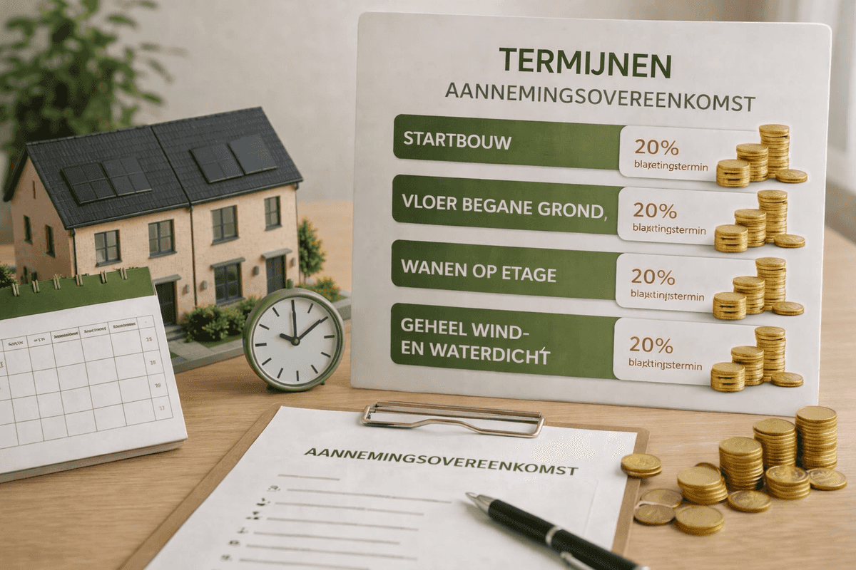 termijnen aannemingsovereenkomst
